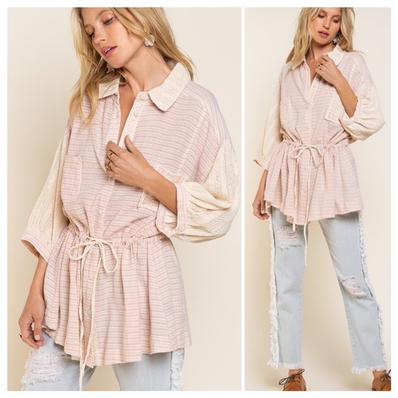 POL All Year Oversized Woven Tunic - Picture 10 of 14